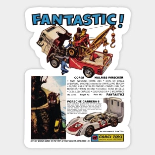 1967 Fantastic Vintage Corgi Holmes Wrecker Sticker